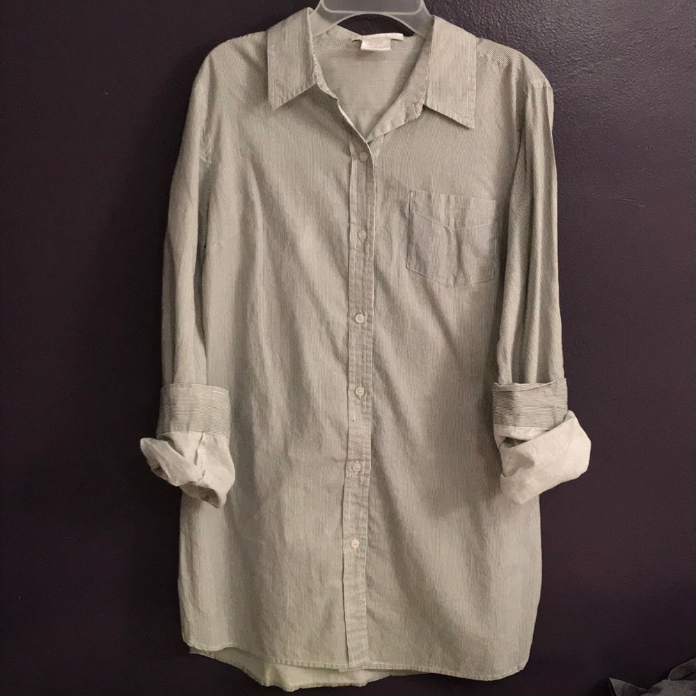 Striped Gray Flannel